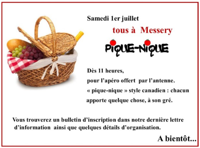 Pique Nique du 1er juillet